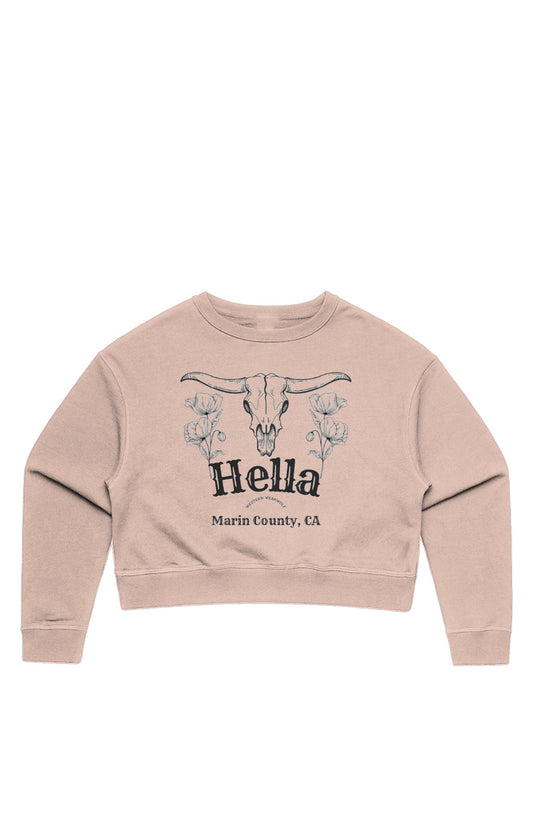 Hella Poppy skull crop crew